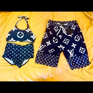 Louis Vuitton couples swim NWT